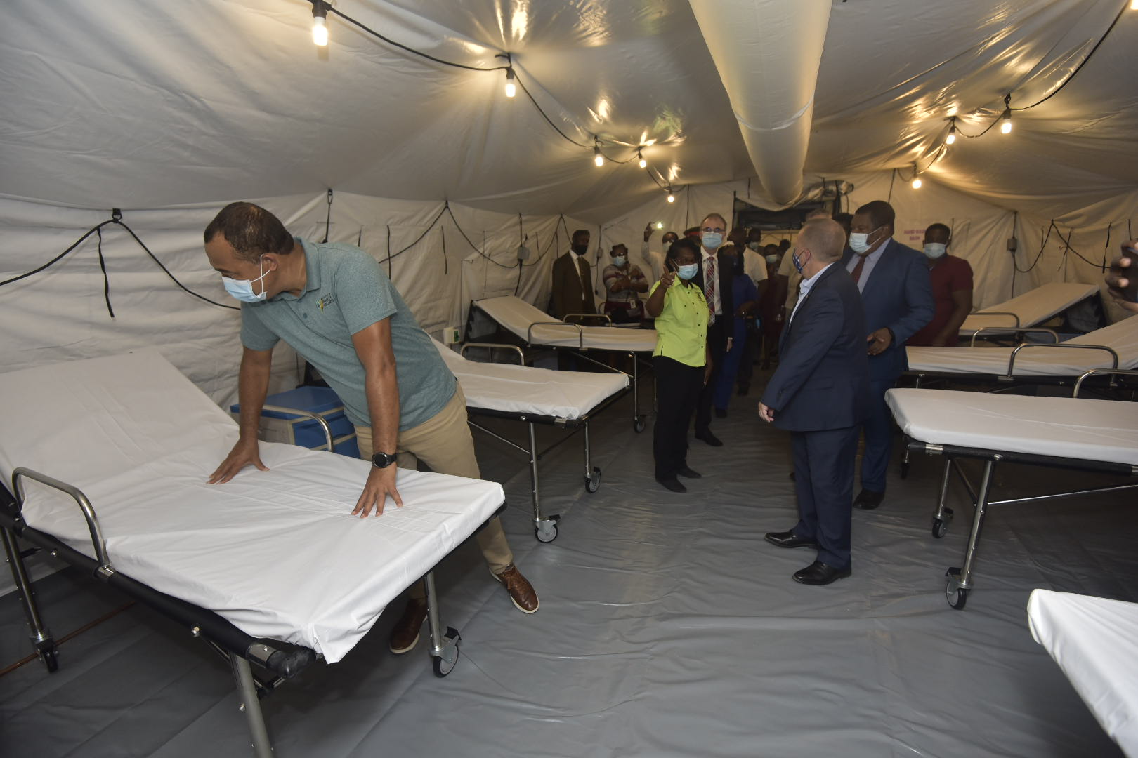 May Pen Gets 40-Bed Field Hospital