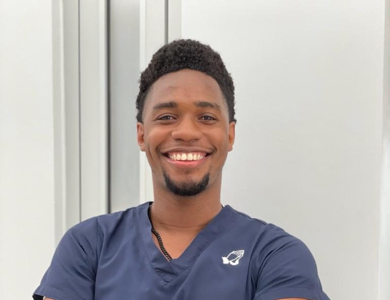 Registered Nurse at the St. Ann's Bay Regional Hospital, Kevin Morrison. 

