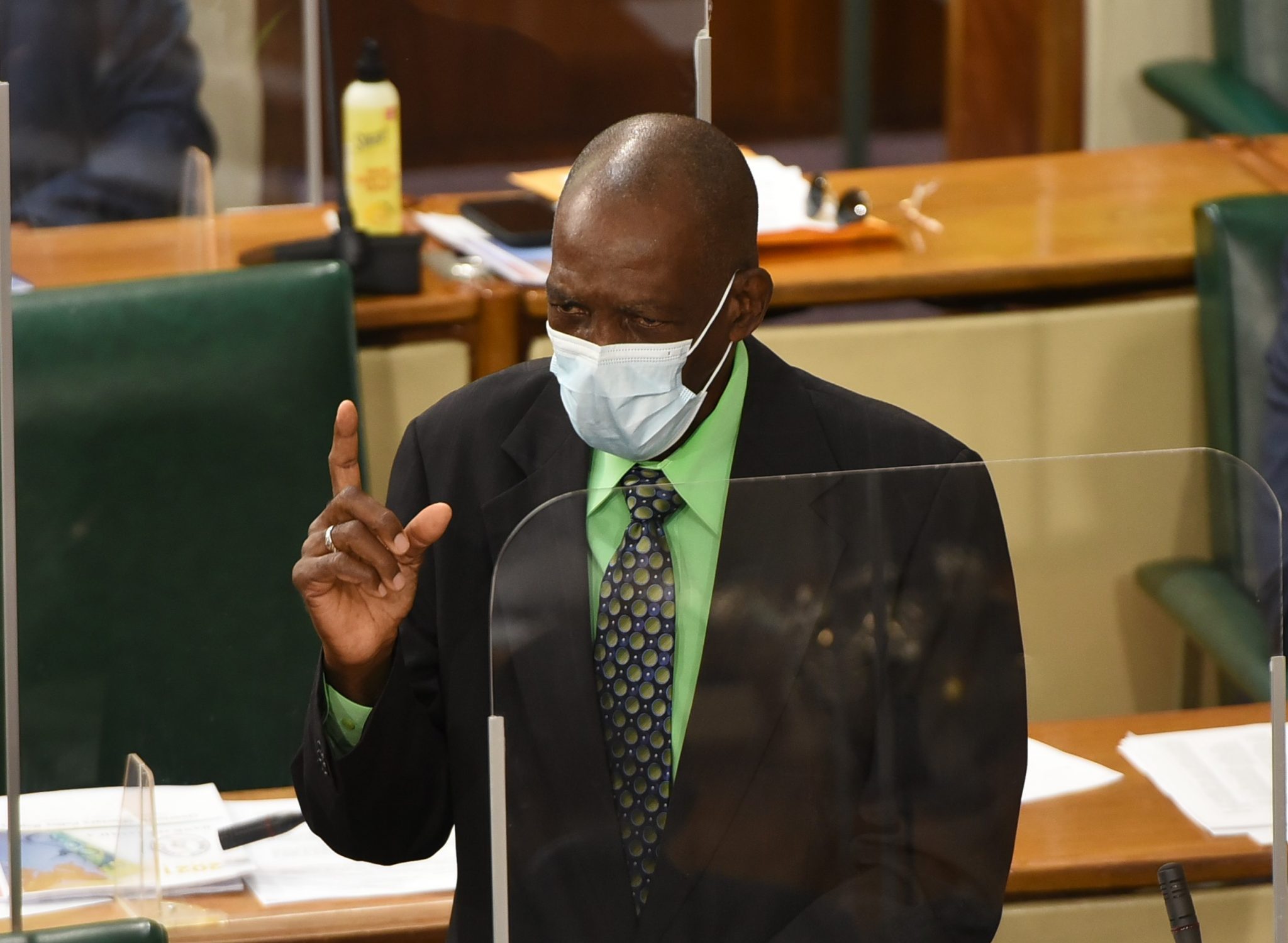 State Minister in the Ministry of Transport and Mining and Member of Parliament for St Elizabeth North West, Hon. J.C. Hutchinson opens the State of the Constituency Debate on September 21 in the House of Representatives.