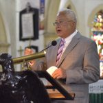 Minister of Justice, Hon. Delroy Chuck, highlights a point while addressing the Annual Assize Church Service to mark the Opening Session of the Michaelmas Term of the Home Circuit Court, at the St. Andrew Parish Church on Sunday (October 24).