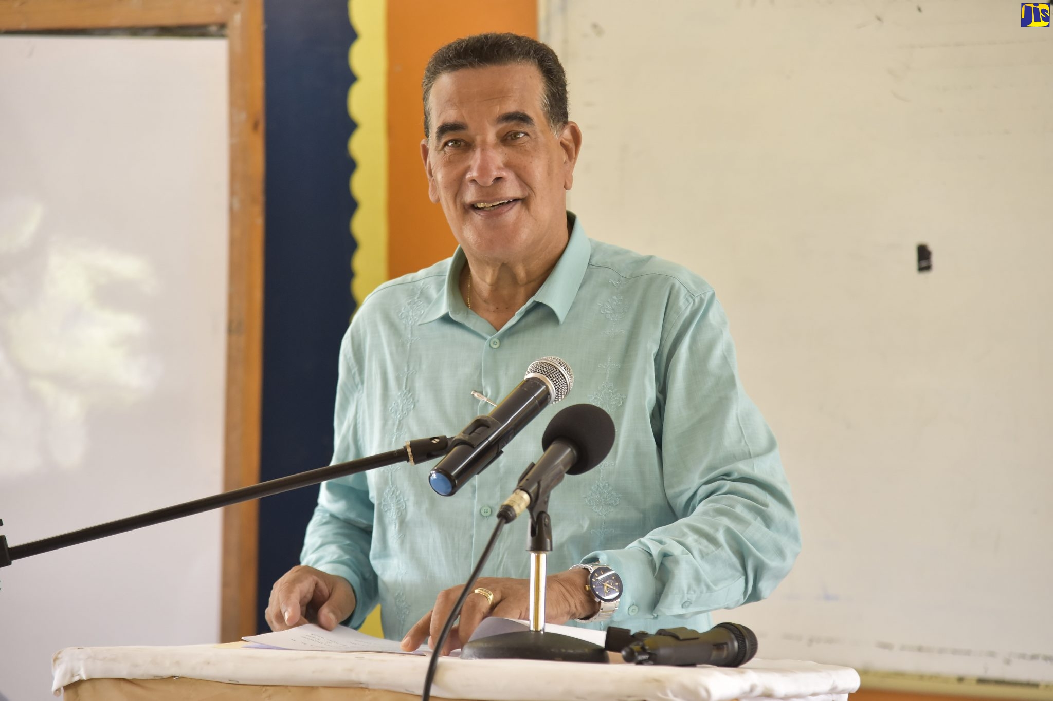 Minister of State in the Ministry of Local Government and Rural Development, Hon. Homer Davis.