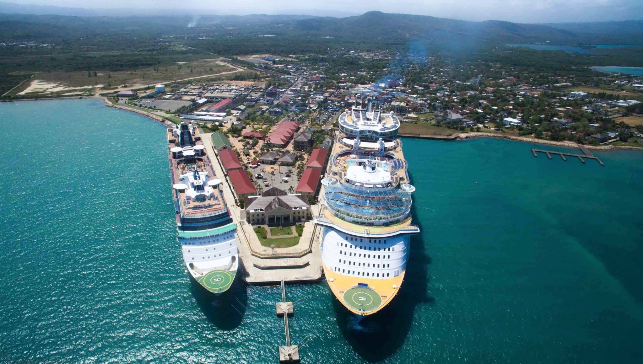 The historic Falmouth Cruise Ship Port in Trelawny