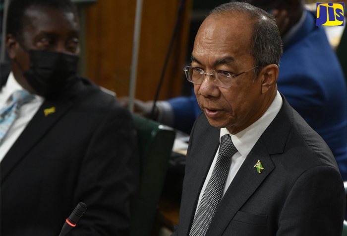 Deputy Prime Minister and Minister of National Security, Hon. Dr. Horace Chang, delivers a statement in the House of Representatives on October 6.