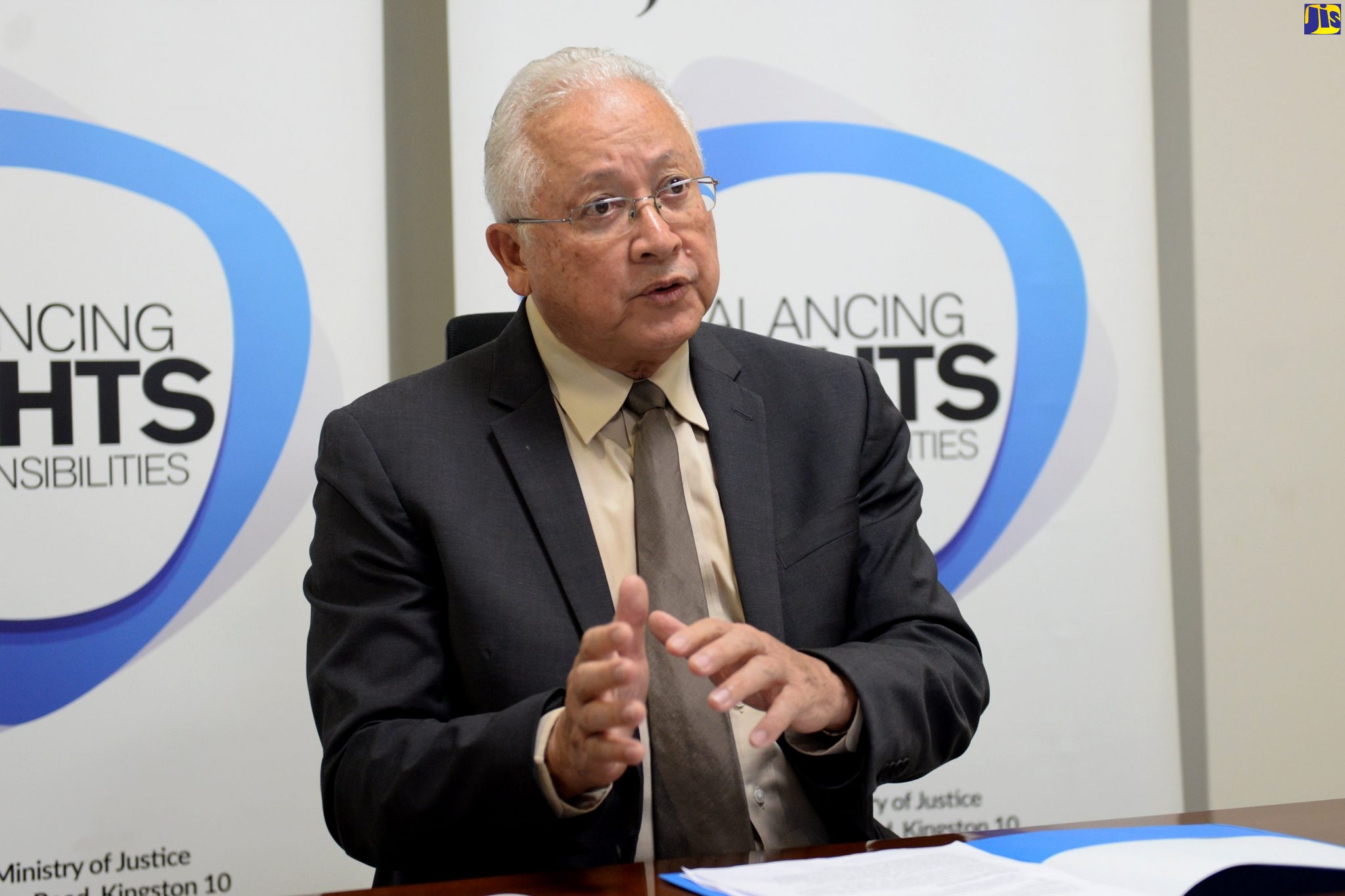 Justice Minister, Hon. Delroy Chuck.