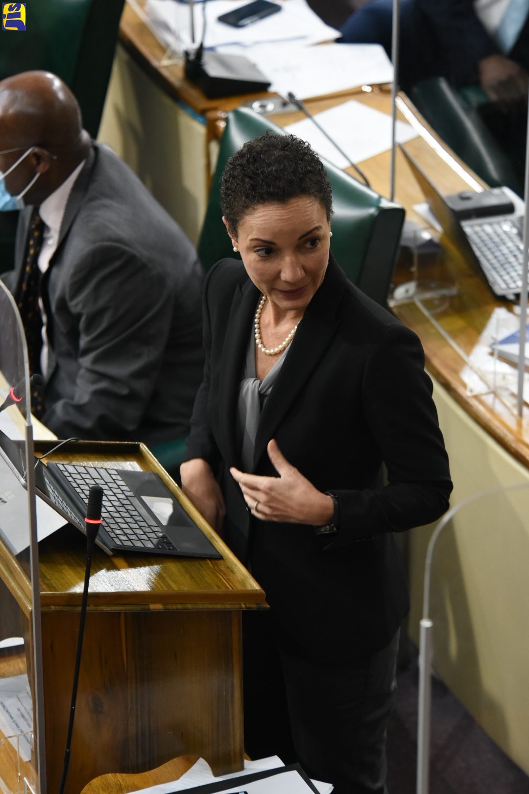 PHOTOS: Hon Kamina Johnson Smith speaks at Sitting of the Senate