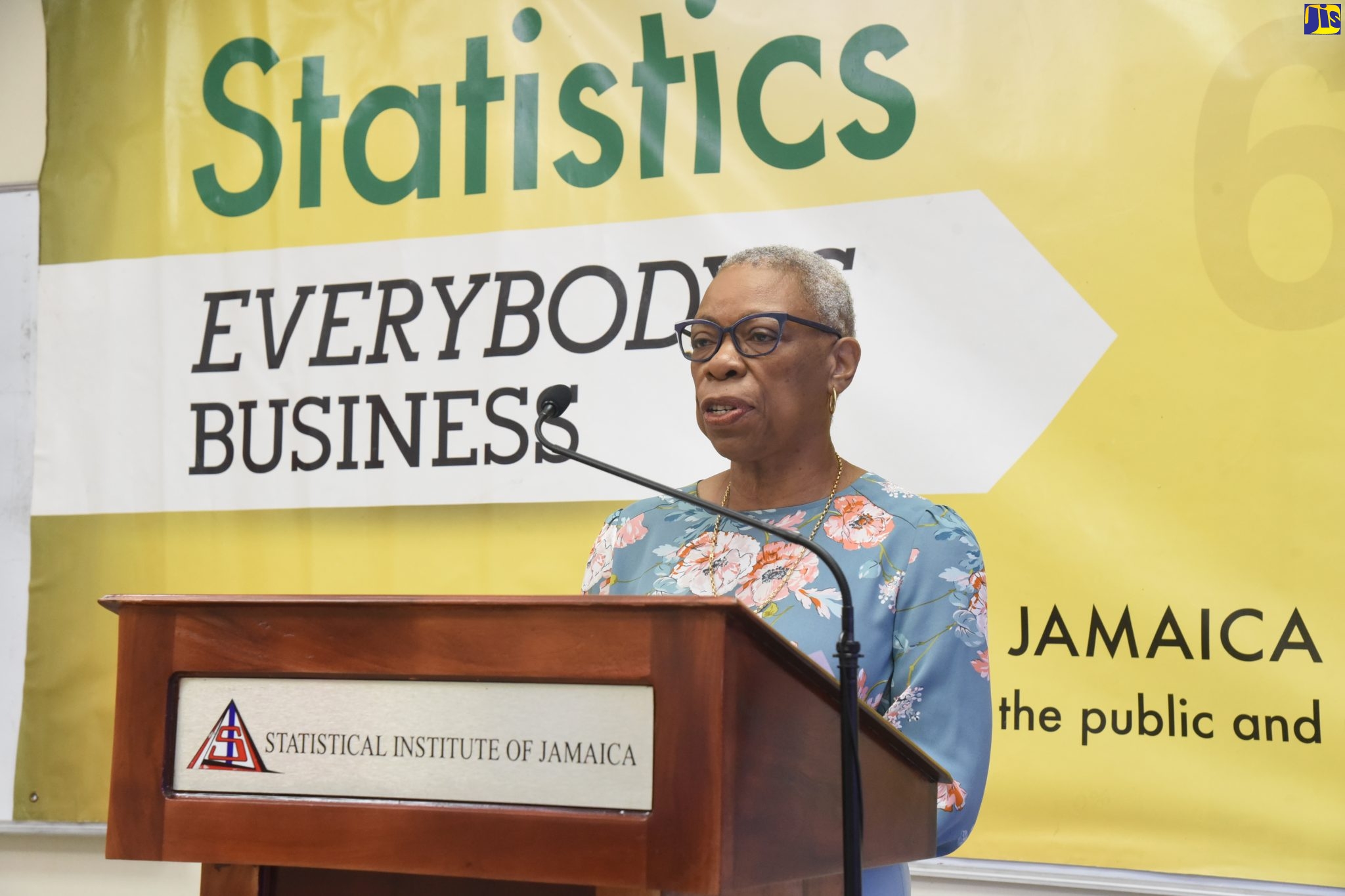 Statistical Institute of Jamaica (STATIN) Director General, Carol Coy, speaking during the agency’s digital quarterly media briefing held recently.
