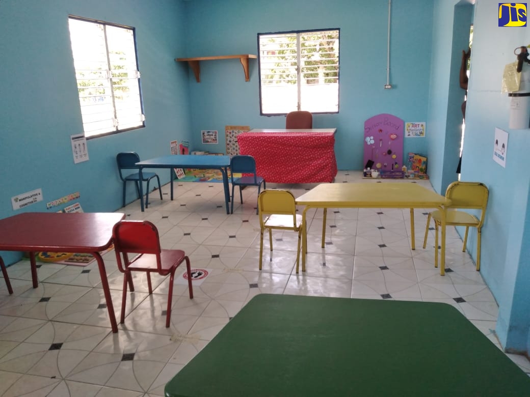 An upgraded classroom at the Whitehouse Early childhood Centre in St James. 

 