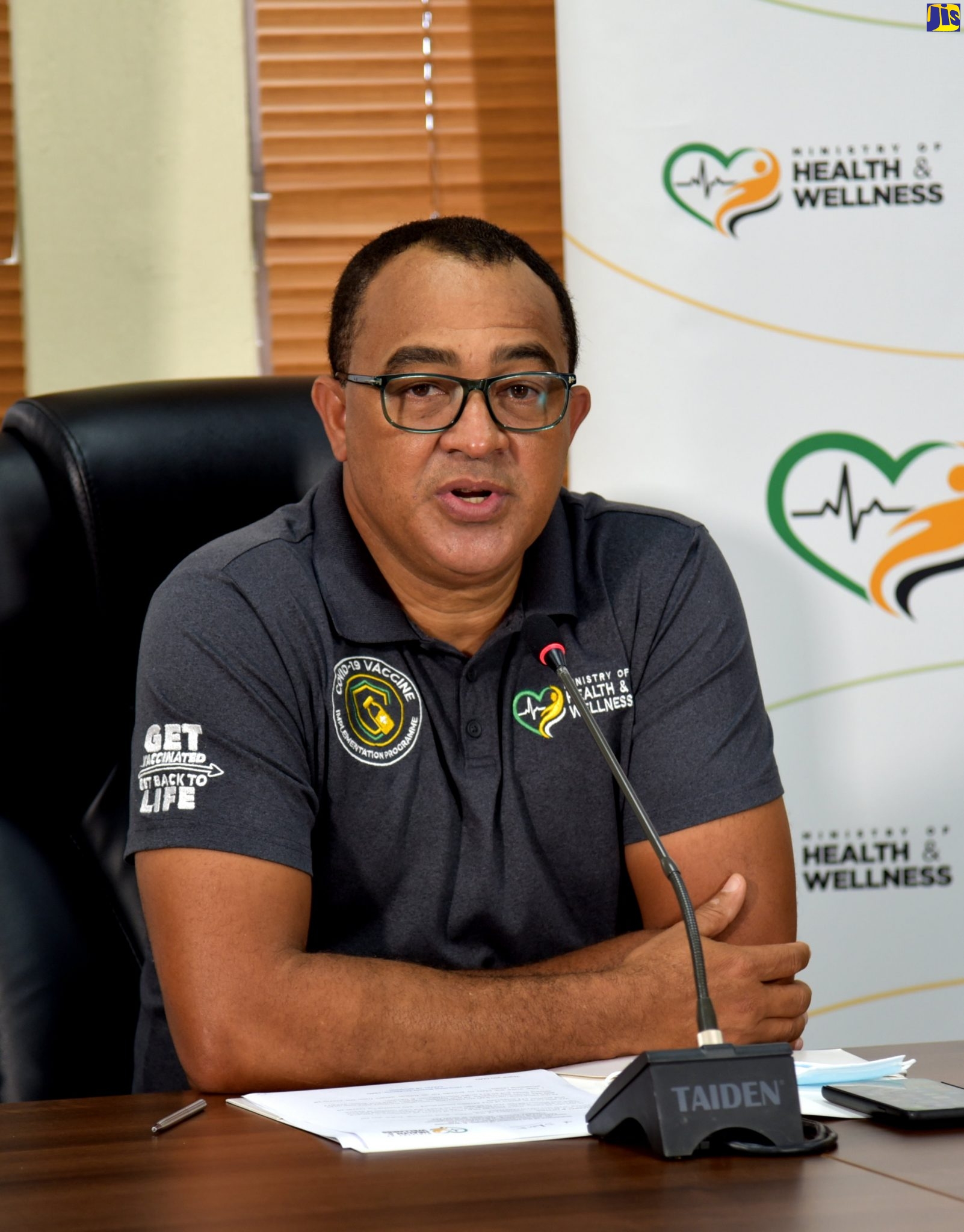 Minister of Health and Wellness, Dr. the Hon. Christopher Tufton, addressing Wednesday’s (October 26) COVID Conversations virtual press briefing.