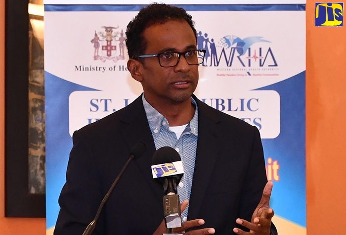 Executive Director the Tourism Enhancement Fund (TEF), Dr. Carey Wallace, addresses day-two of the third annual Jamaica Health and Wellness Tourism Conference at the Montego Bay Convention Centre, St. James, on Friday (November 19).