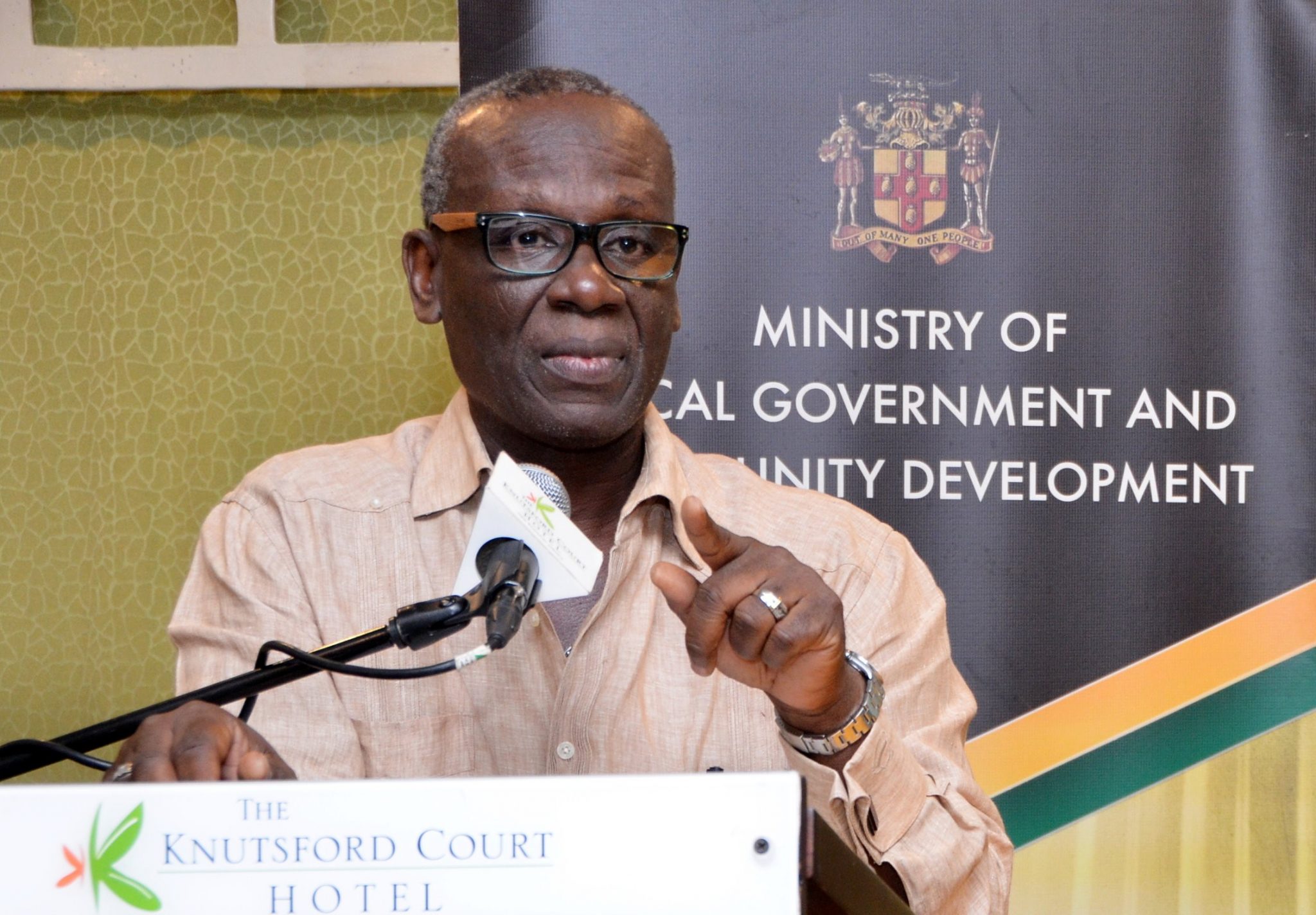 Hon. Minister of Local Government and Rural Development, Hon. Desmond McKenzie.