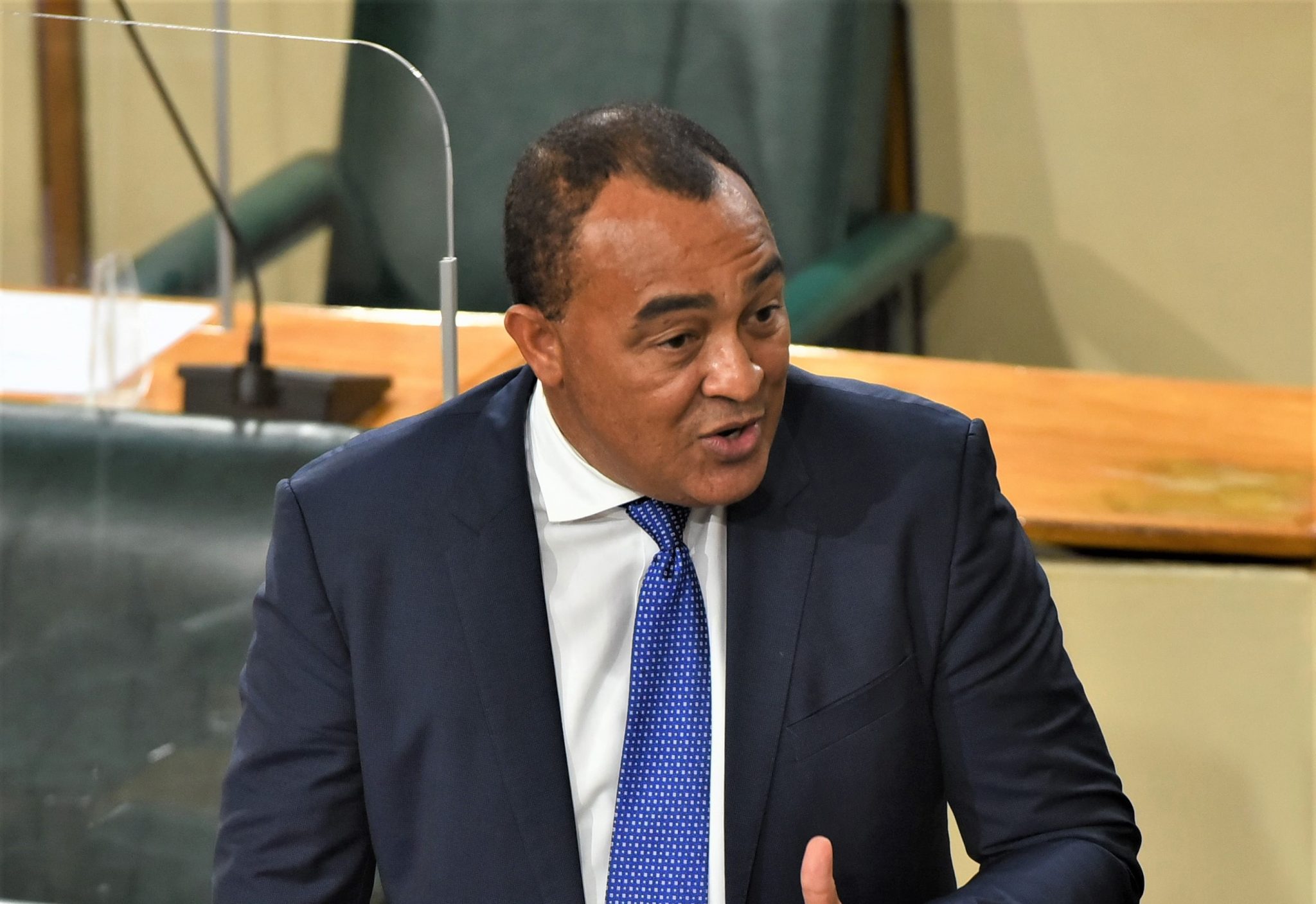Minister of Health and Wellness, Dr. the Hon. Christopher Tufton, emphasises a point while making a statement in the House of Representatives on Wednesday (November 10).

