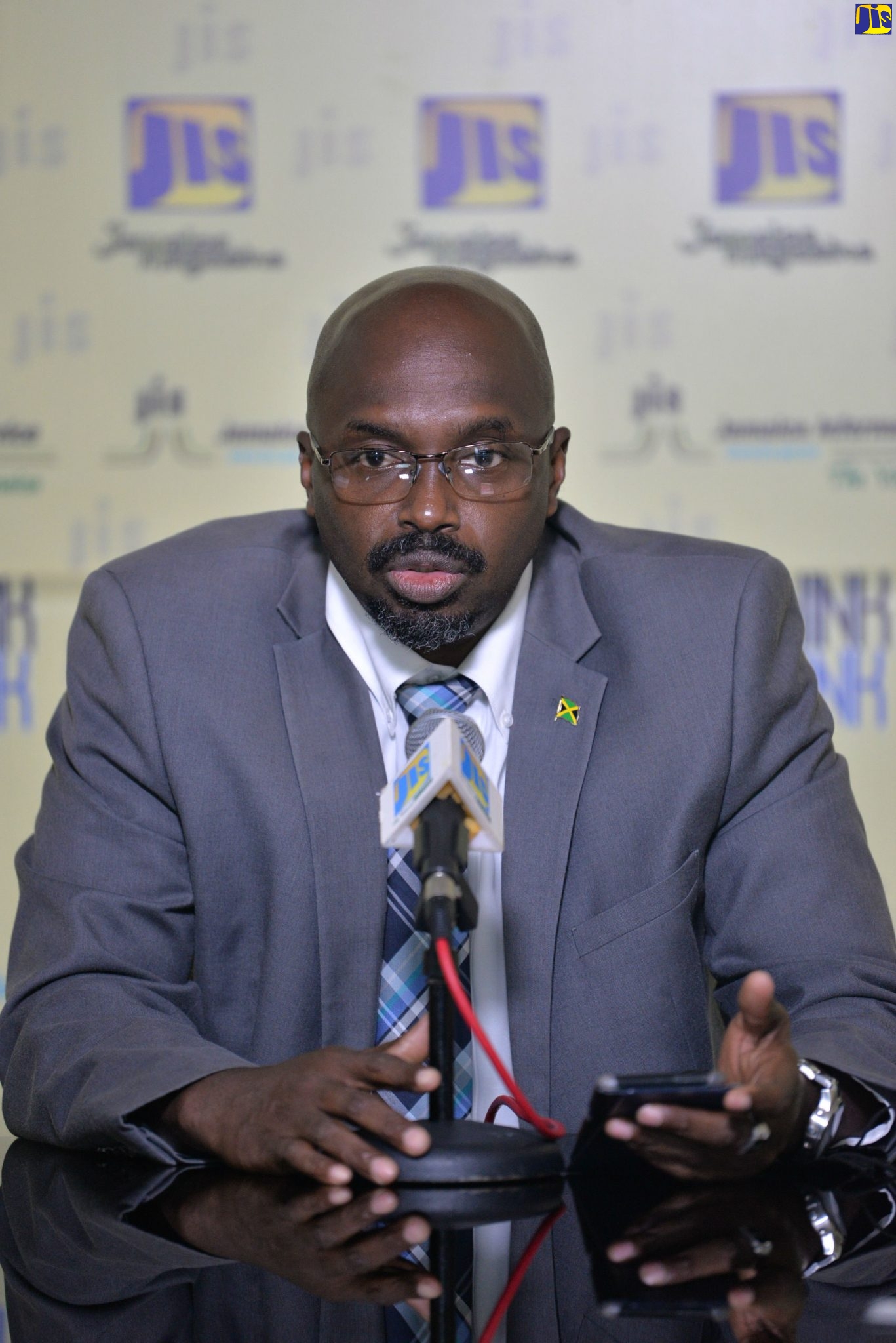 Acting Director-General, Office of Disaster Preparedness and Emergency Management (ODPEM), Richard Thompson, speaking at a recent JIS Think Tank.