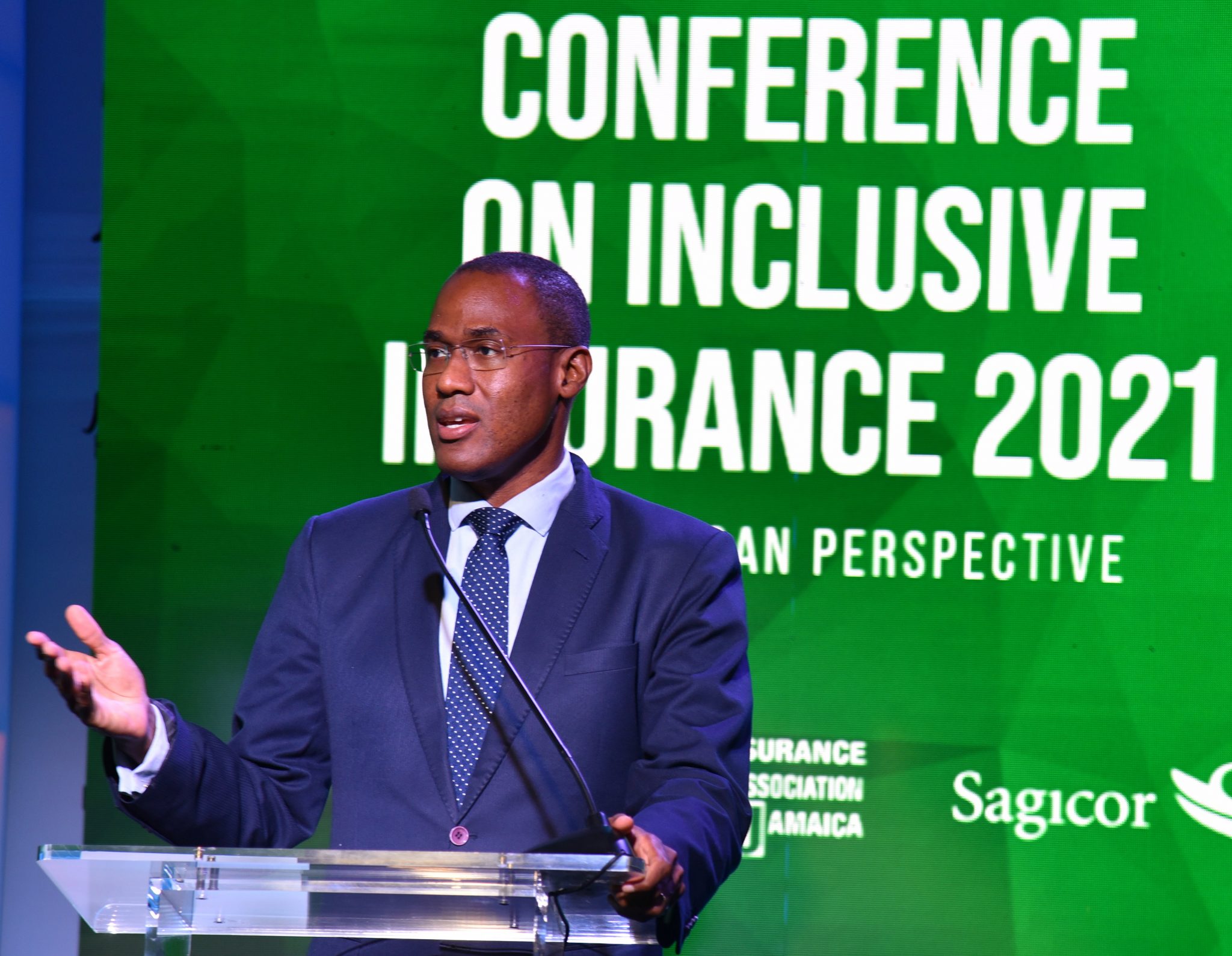 Minister of Finance and the Public Service, Dr. the Hon. Nigel Clarke, addresses the recent Insurance Association of Jamaica (IAJ) semi-virtual microinsurance conference at The Jamaica Pegasus hotel in New Kingston. The event was held under the theme ‘Microinsurance – The Jamaican Perspective’.

