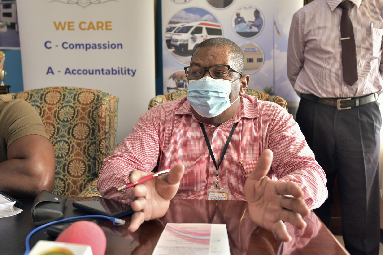 Regional Director, Southern Regional Health Authority (SRHA), Michael Bent, speaking during a recent event held at the SRHA offices in Mandeville, Manchester.

