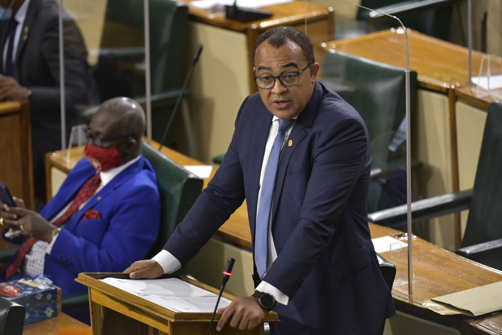 Minister of Health and Wellness, Dr. the Hon. Christopher Tufton, makes a statement to the House of Representatives on November 30.

