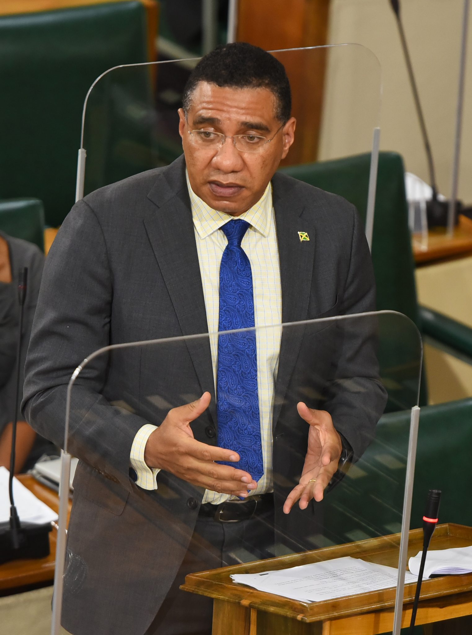 Prime Minister, the Most Hon. Andrew Holness, speaking during the sitting of the House of Representatives on December 7.