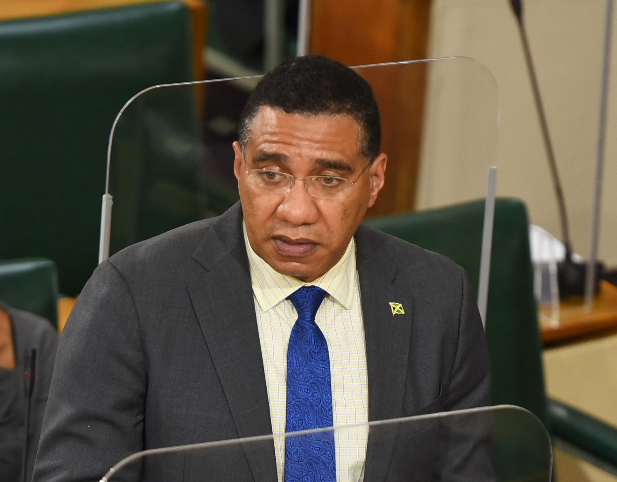 Prime Minister, the Most Hon. Andrew Holness, speaking during the sitting of the House of Representatives on December 7.