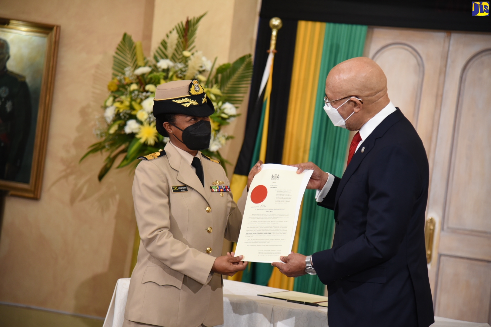 Instruments Of Appointment For First Female Head Of The JDF