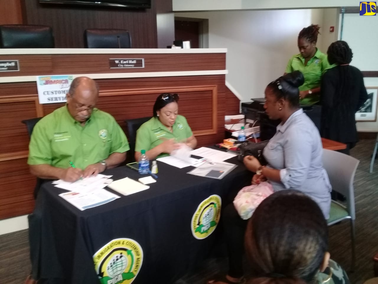 The PICA team visited Florida for the second staging of its Access Jamaica Expo which was held at Lauderhill City Hall in Lauderhill, Florida in 2020 to provide Passport, Immigration and Citizenship services to Jamaicans living there.