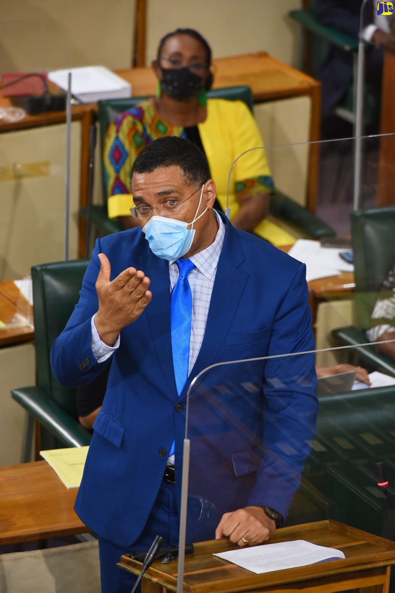 Prime Minister, the Most Hon. Andrew Holness, addressing the House of Representatives on January 25.