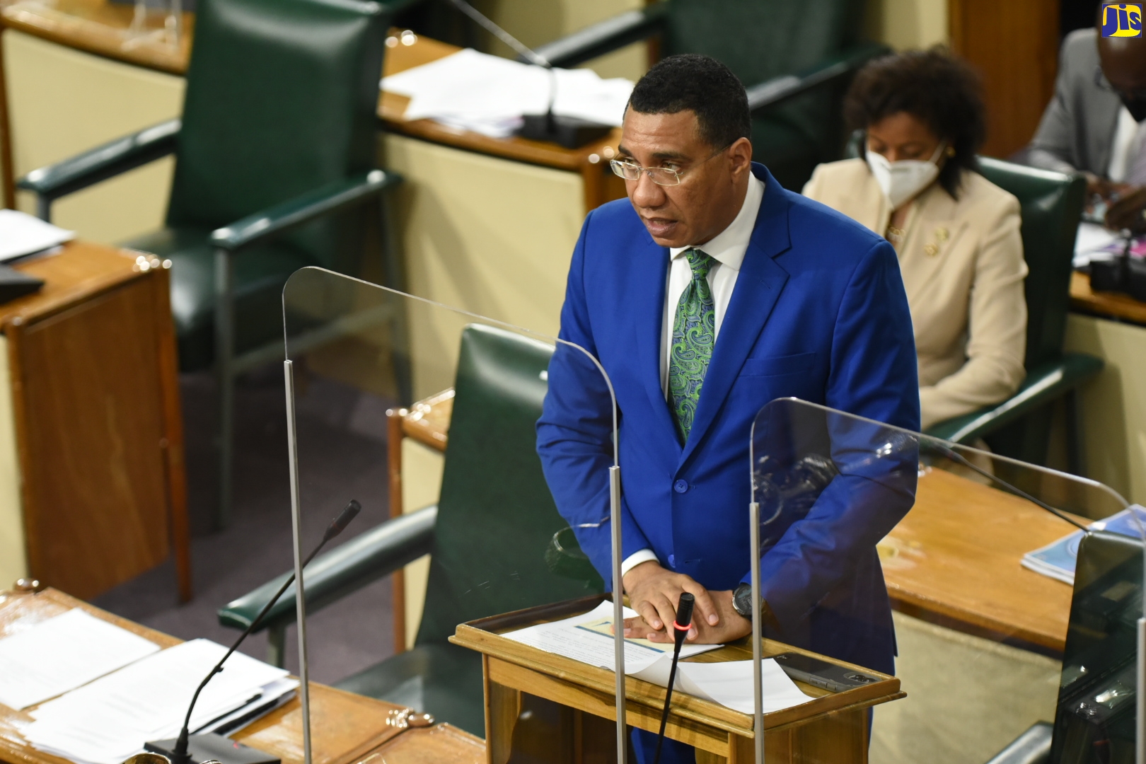 Prime Minister, the Most Hon. Andrew Holness, addressing the House of Representatives on Thursday (February 10).