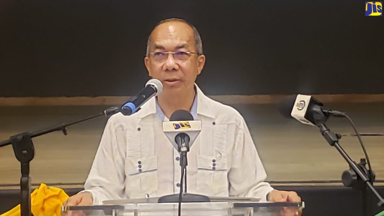 Deputy Prime Minister and Minister of National Security, Hon. Dr. Horace Chang, addresses the Jamaica Constabulary Force’s (JCF) Strategic Planning and Management Retreat at the Royalton Negril Hotel and Spa on Saturday (February 19).