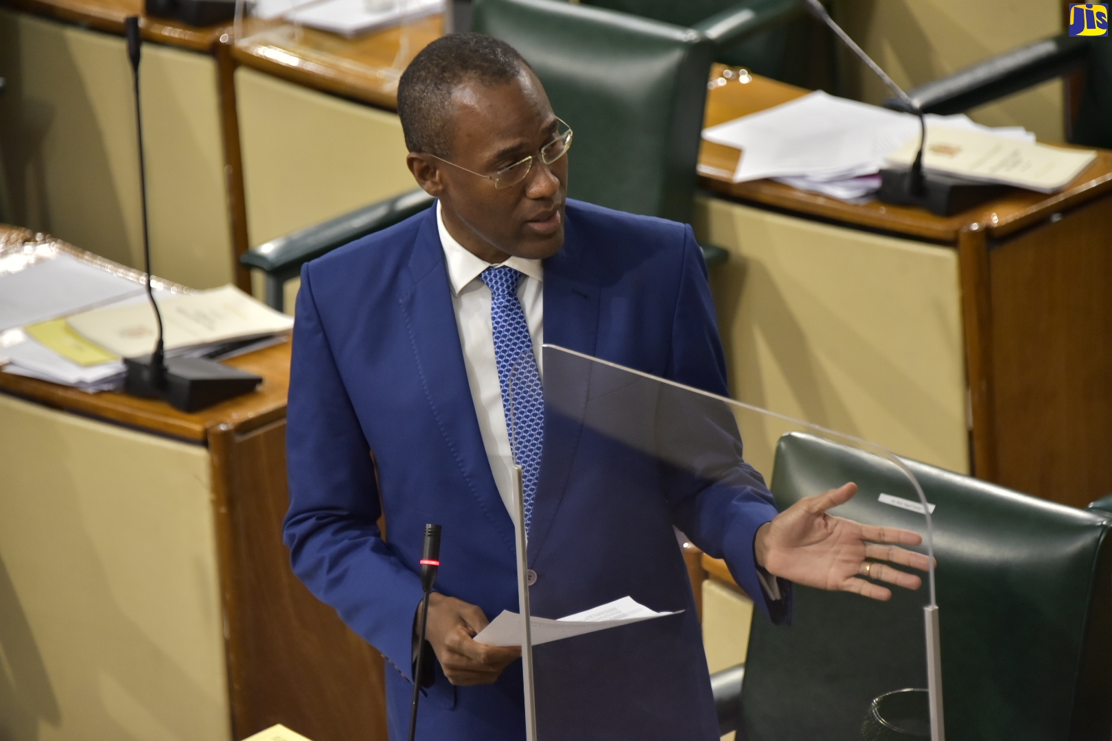 Minister of Finance and the Public Service, Dr. the Hon. Nigel Clarke, tables the 2022/223 Estimates of Expenditure in the House of Representatives on Thursday (February 10).