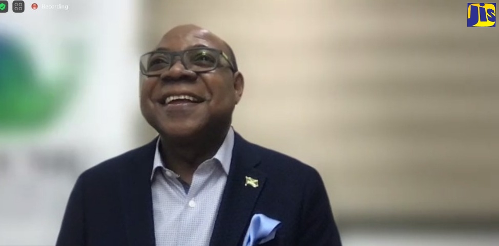 Minister of Tourism, Hon. Edmund Bartlett, addresses a virtual seminar on plans to launch a campaign to designate February 17 as Global Tourism Resilience Day, on Thursday, February 3.


