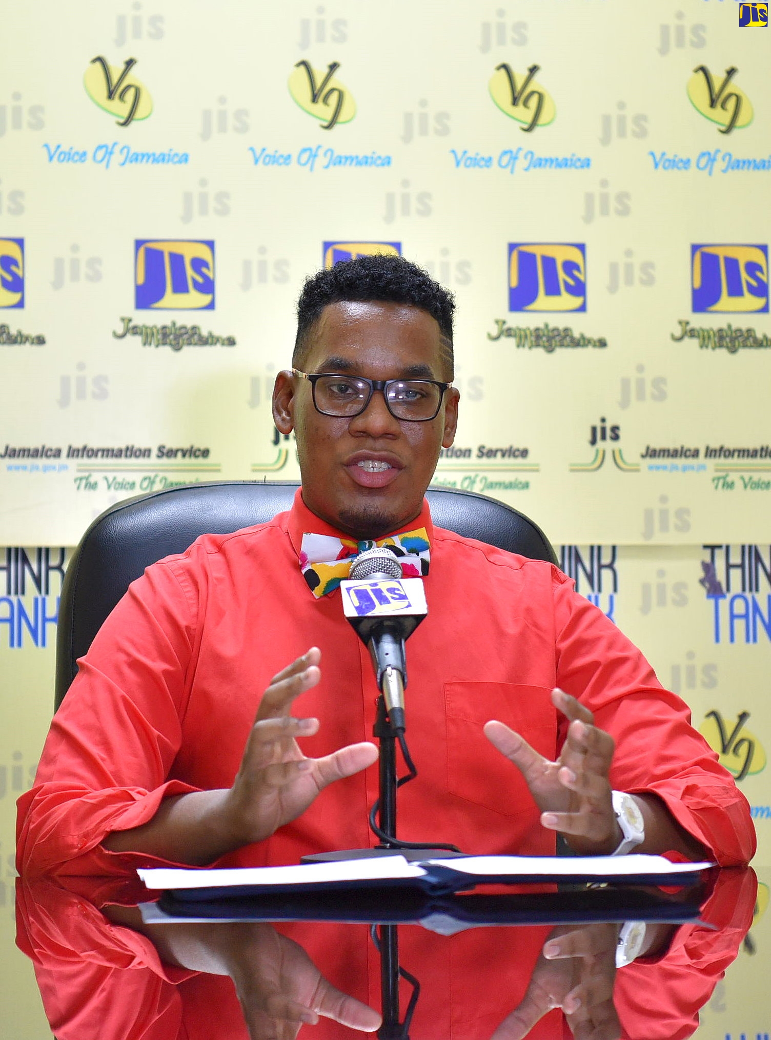 Paediatrician and Senior Registrar at the Bustamante Hospital for Children, Dr. Andrew Burton, addresses a recent JIS ‘Think Tank’, on a study conducted to determine the Epidemiology of Dermatological Diseases at a Jamaican Paediatric Hospital.