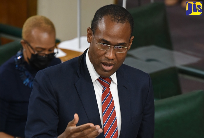 Minister of Finance and the Public Service, Dr. the Hon. Nigel Clarke, speaking in the House of Representatives on February 1.