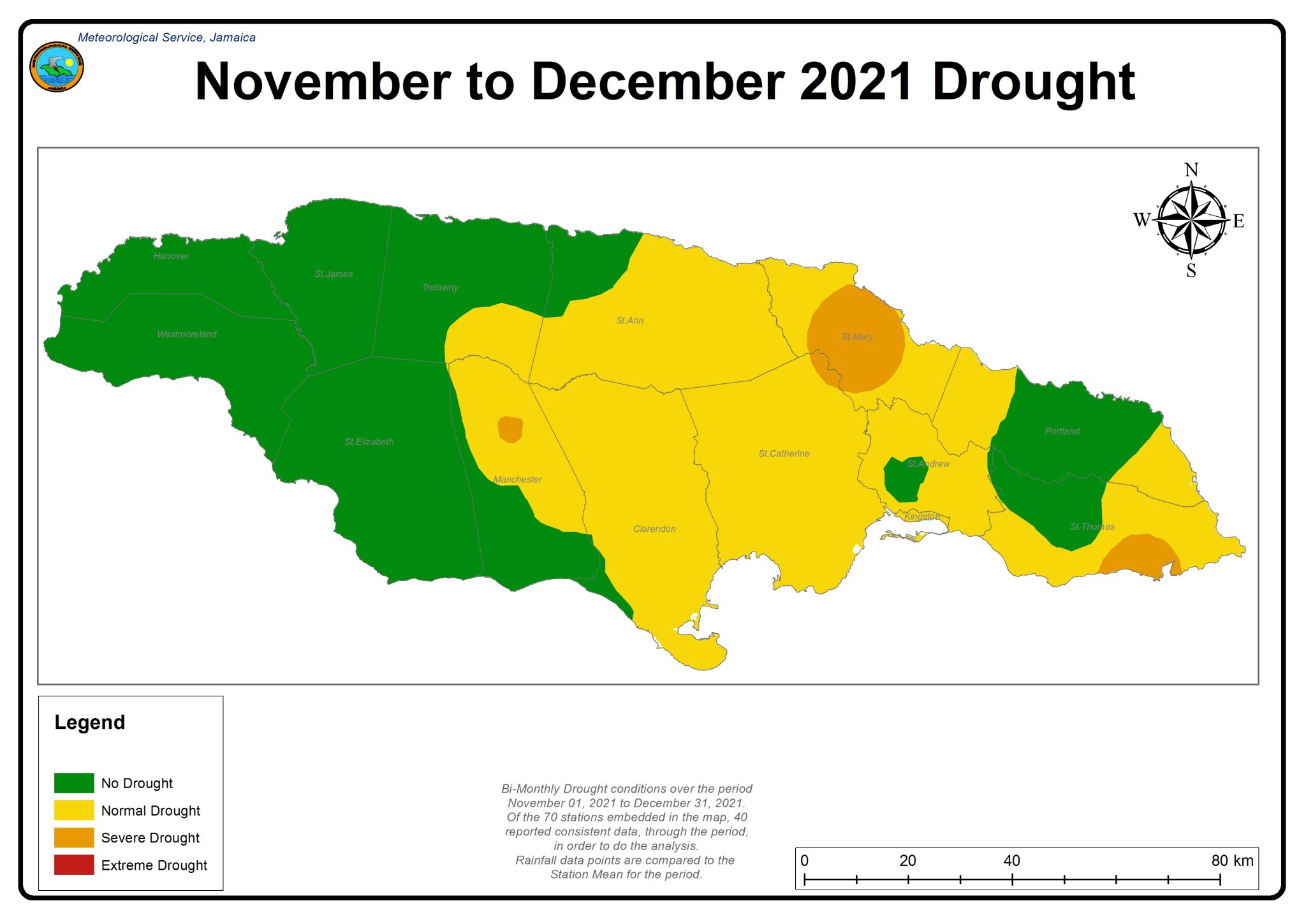 Rainfall Expected Could Ease Drought In Central Parishes Jamaica