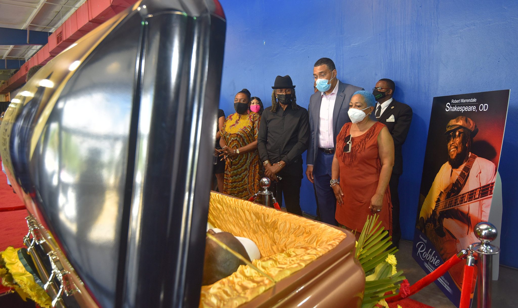 PHOTOS: Prime Minister, The Most Hon. Andrew Holness, Views The Body of Late Iconic Reggae Musician, Robert “Robbie” Shakespeare