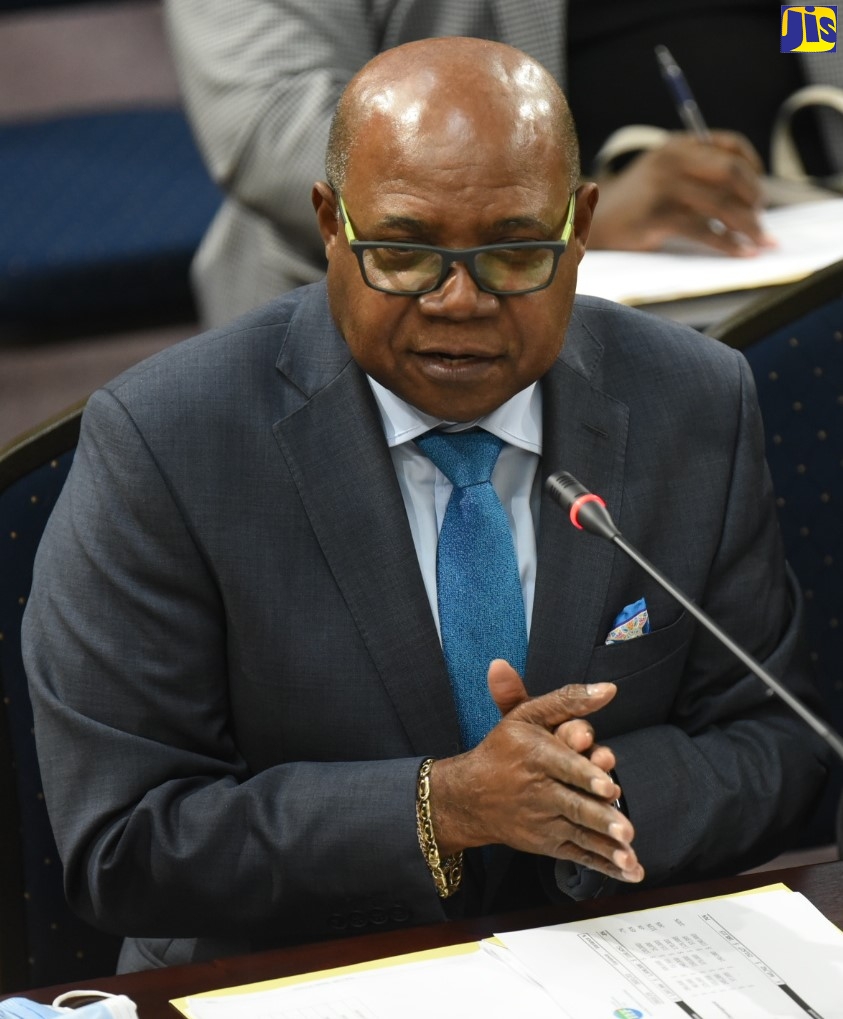 Minister of Tourism, Hon. Edmund Bartlett, speaking during Tuesday’s (March 1) meeting of the Standing Finance Committee of the House of Representatives.