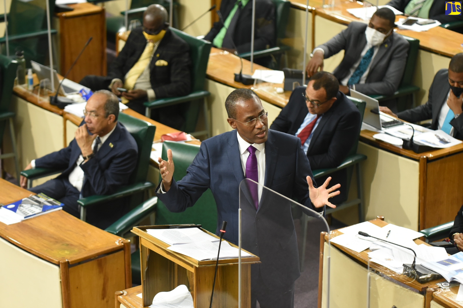 Minister of Finance and the Public Service, Dr. the Hon. Nigel Clarke, opens the 2022/23 Budget Debate in the House of Representatives on Tuesday (March 8).