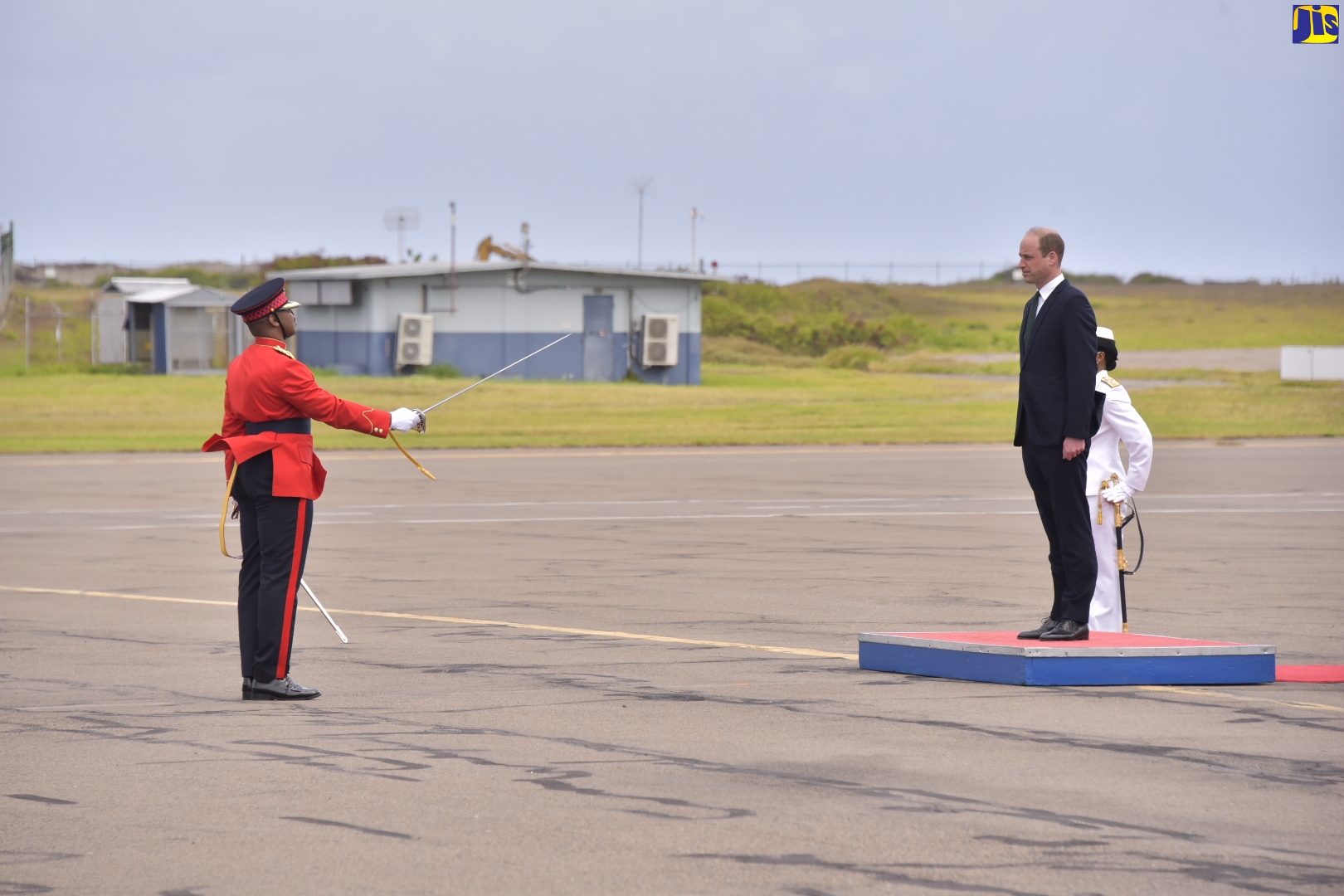 Duke And Duchess Of Cambridge Arrive For Three-Day Visit