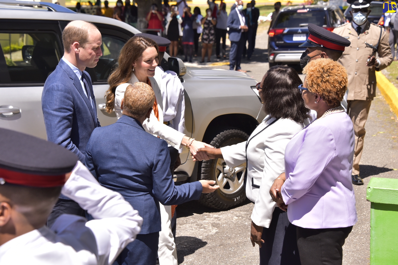 PHOTOS: Duke And Duchess Of Cambridge Arrive At Shortwood Teachers’ College