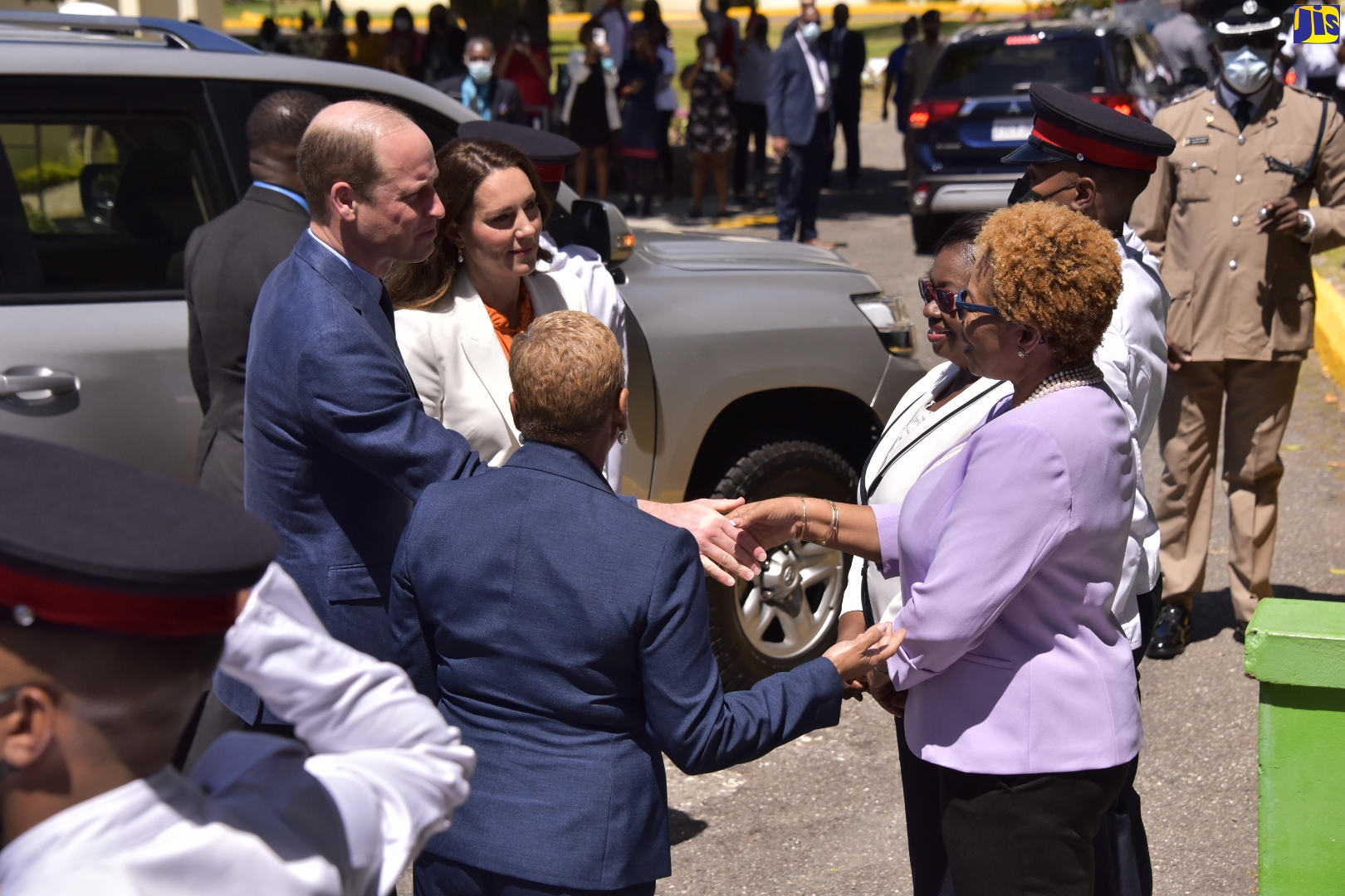 PHOTOS: Duke And Duchess Of Cambridge Arrive At Shortwood Teachers’ College