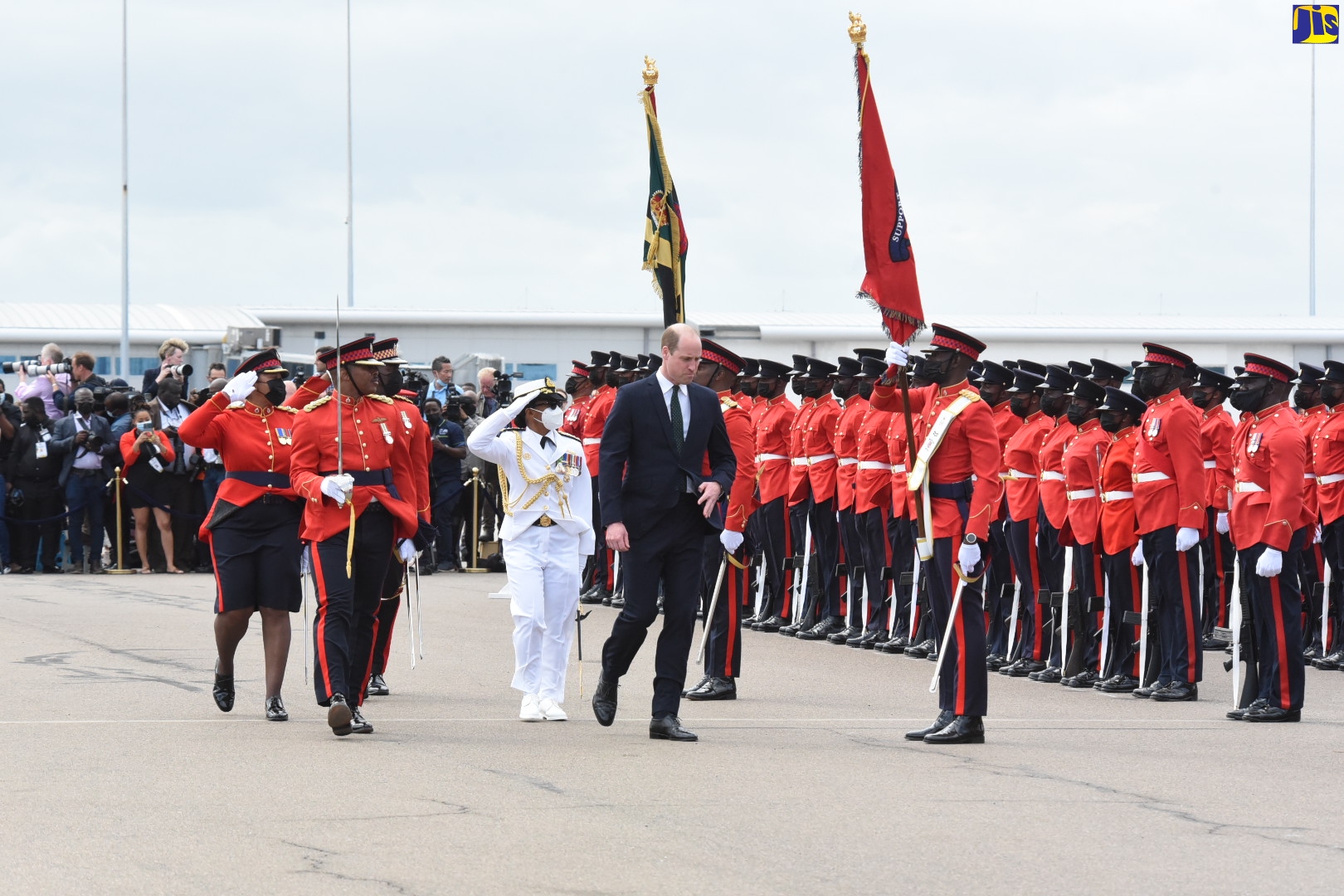 Duke And Duchess Of Cambridge Arrive For Three-Day Visit