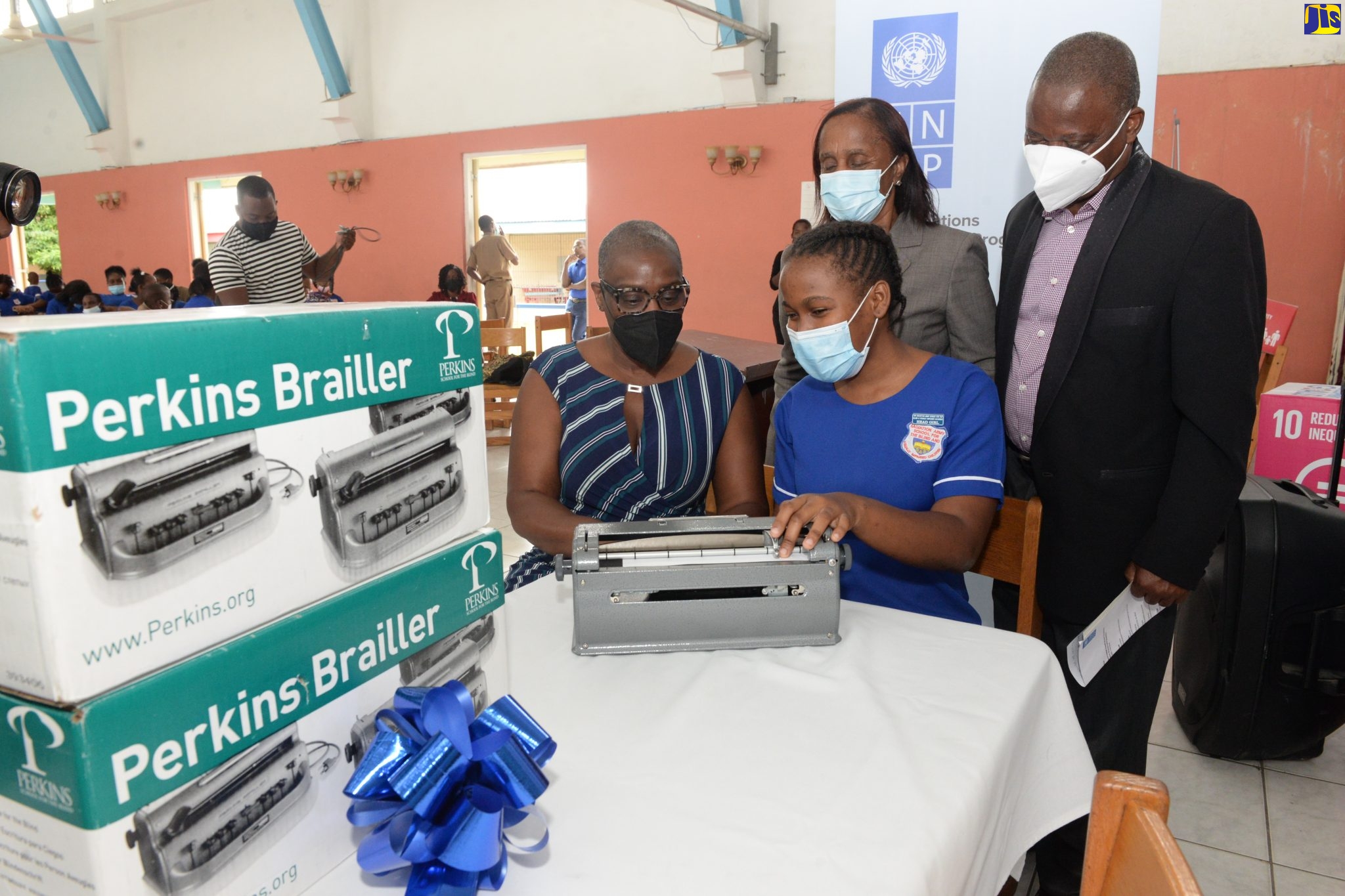 PHOTOS: United Nations Development Programme Donates Braille Writers