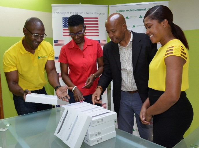 U.S. Embassy and Junior Achievement Jamaica Support Island’s One Laptop or Tablet per Child Initiative
