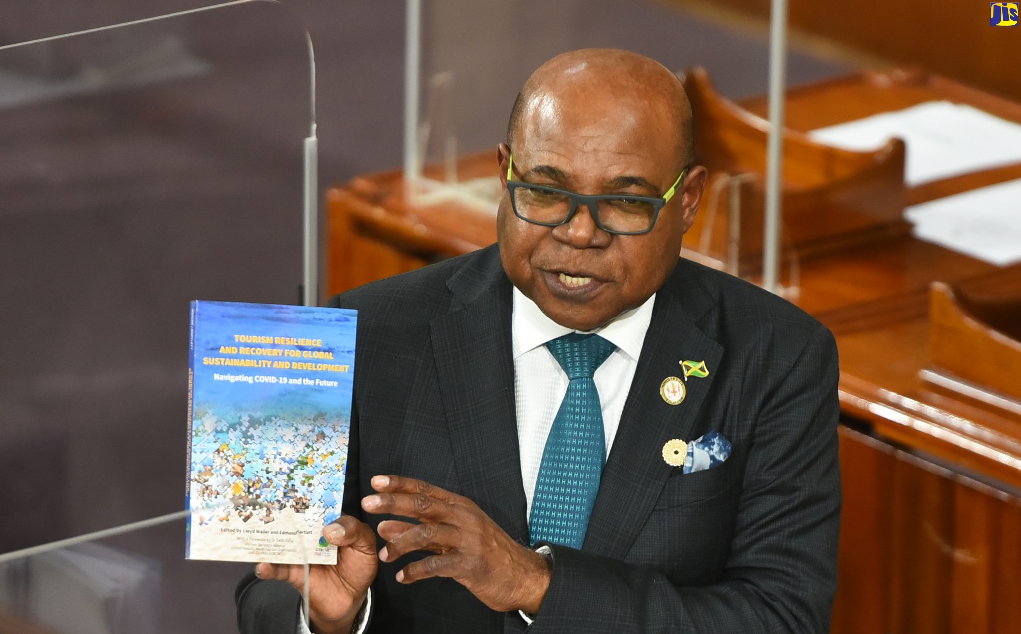 Minister of Tourism Hon. Edmund Bartlett, opens the 2022/23 Sectoral Debate in the House of Representatives on April 5.