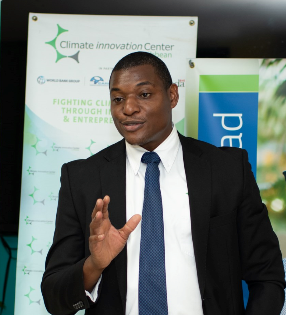 CEO of the Caribbean Climate Innovation Centre, Carlinton Burrell.