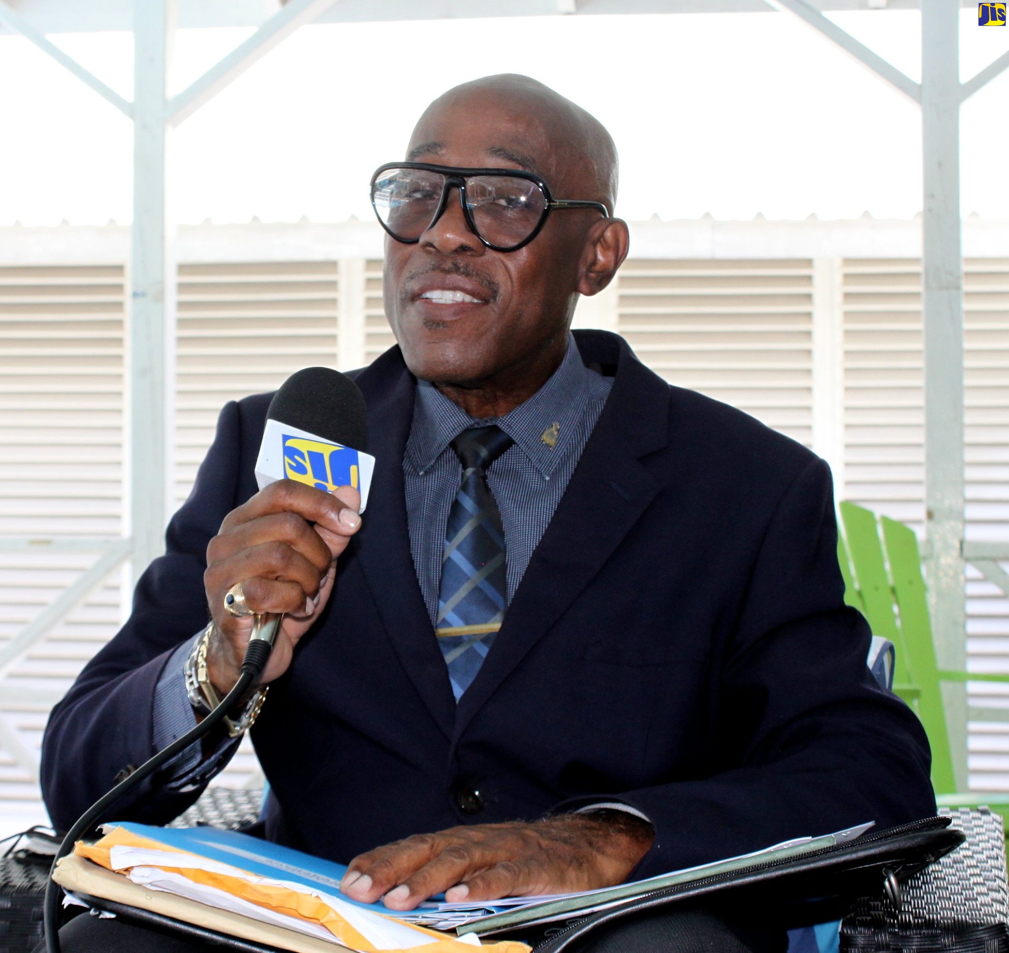 Custos of St. Andrew, Hon. Ian Forbes, speaks during an interview with JIS News
