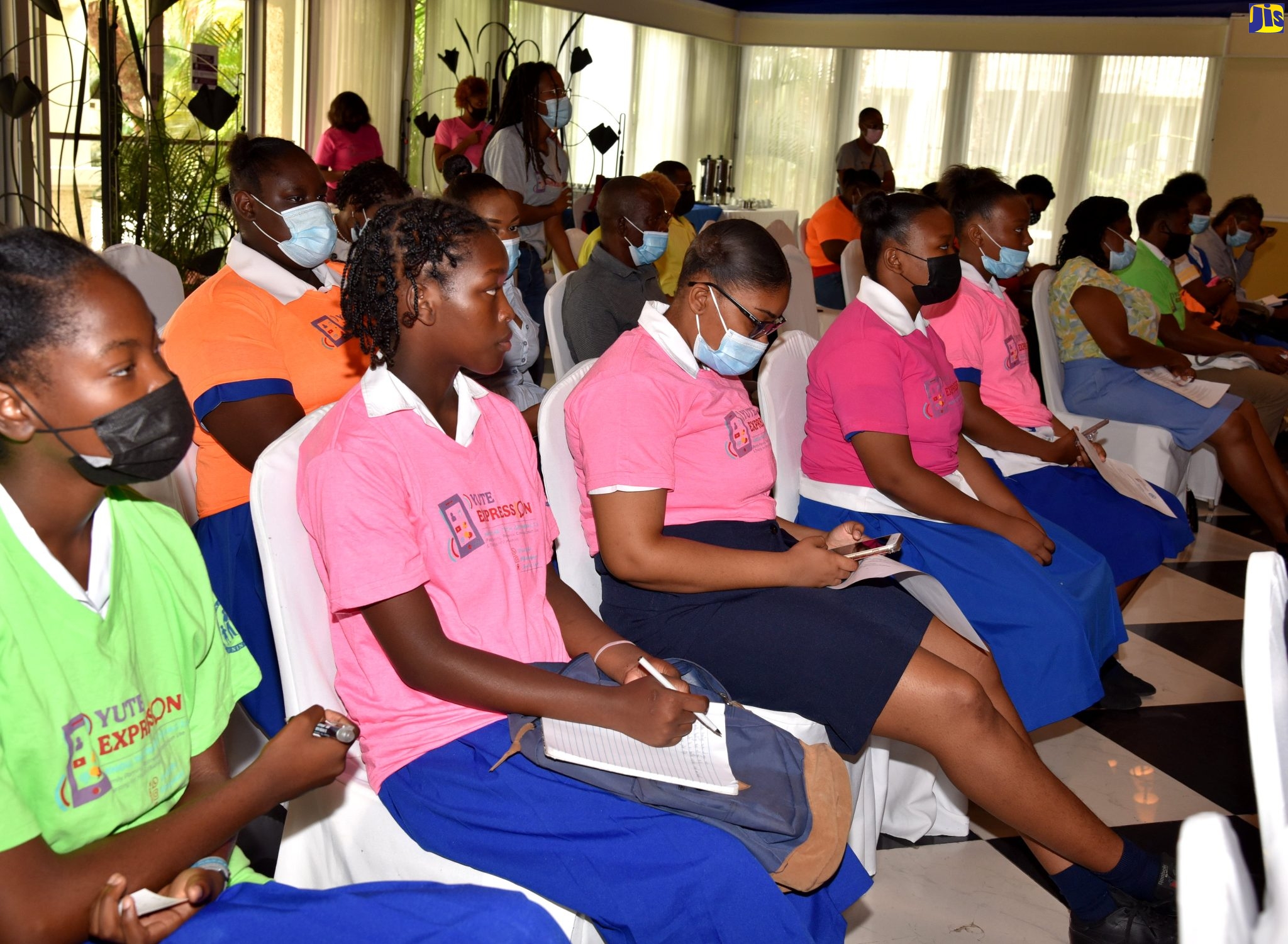 Youth attending the National Family Planning Board (NFPB) Yute Expression Official Launch and Awards ceremony, held on Wednesday (May 11) at the Terra Nova All-Suite Hotel in St. Andrew.