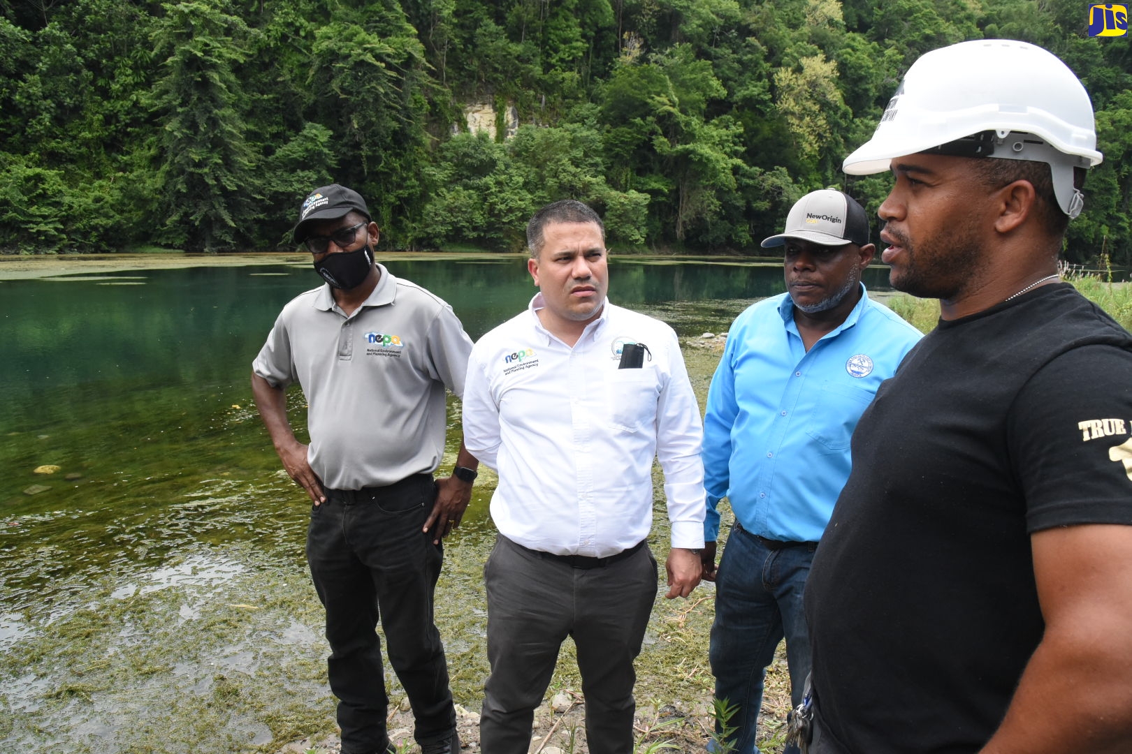 PHOTOS: Senator Matthew Samuda Looks At Sand Mining Activities In Portland Eastern