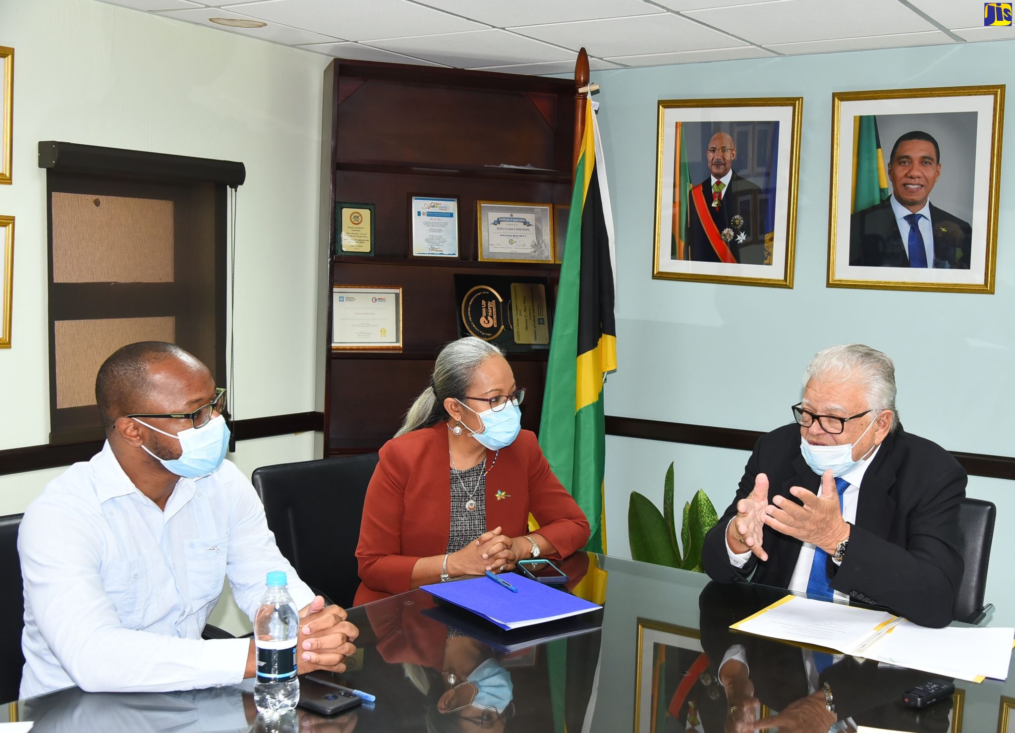 PHOTOS: Minister Samuda Receives Courtesy Call From JOHSPA