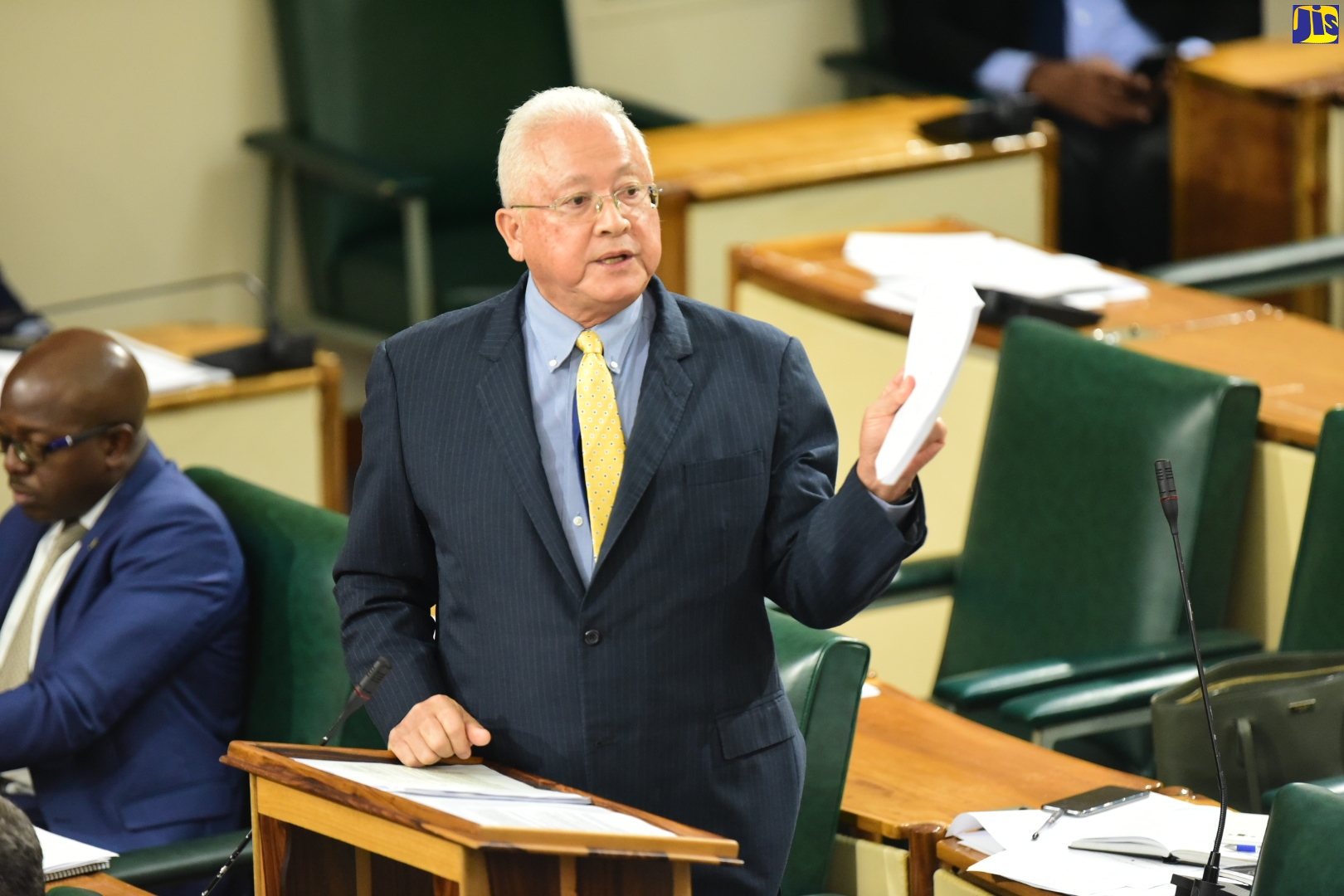 Minister of Justice, Hon. Delroy Chuck, makes his contribution to the debate on the Transport Authority (Amendment) Bill, which was passed in the House of Representatives on July 19.