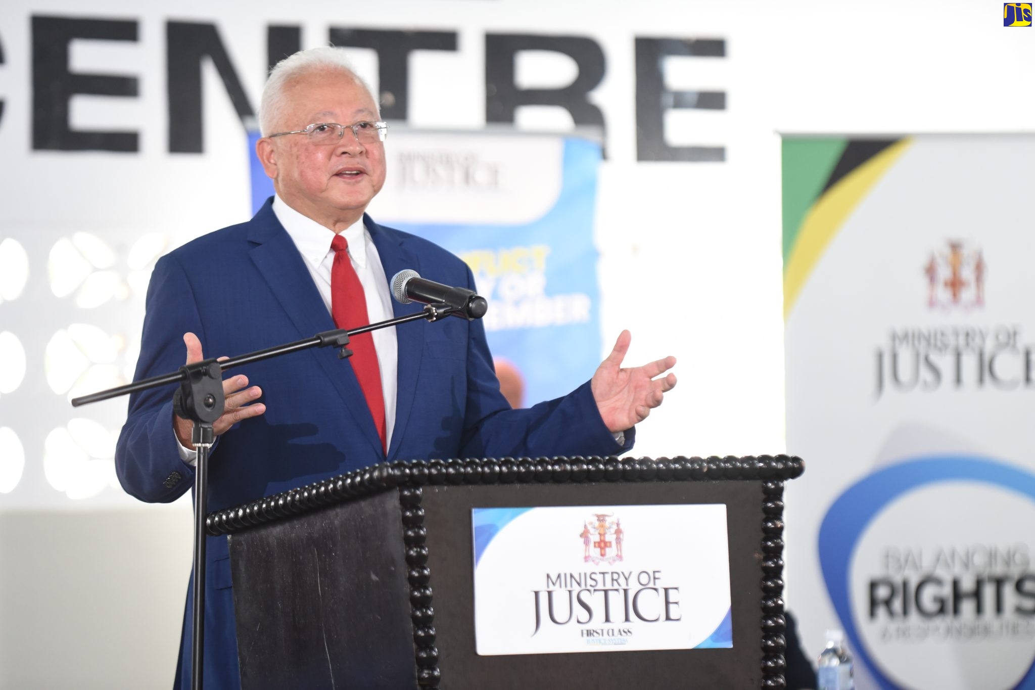 Justice Minister, Hon. Delroy Chuck.