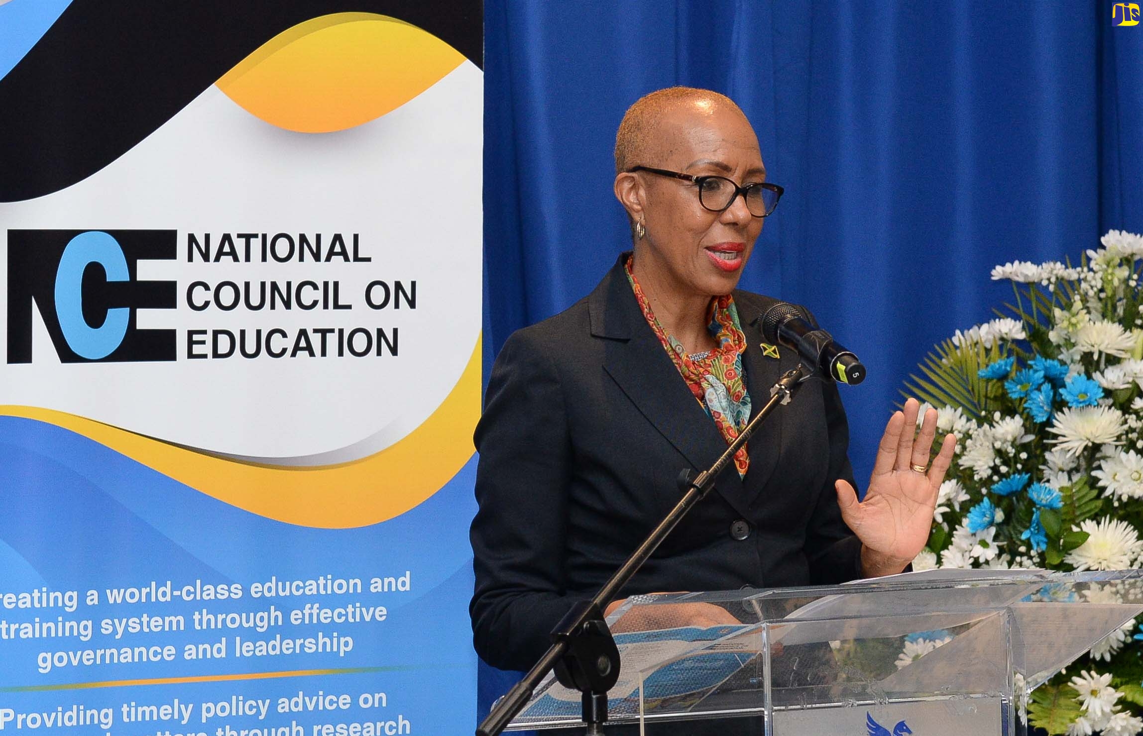 Minister of Education and Youth, Hon. Fayval Williams, speaks at the official launch of the online School Board Platform at The Jamaica Pegasus hotel on Wednesday (June 28). The establishment of the virtual portal forms part of a comprehensive strategy to transform the governance of Jamaica’s public educational institutions.  