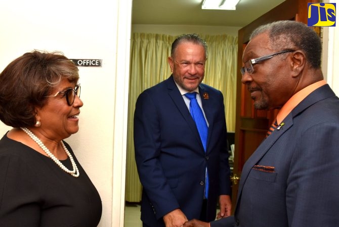 Photos Us Ambassador Visits Gordon House Jamaica Information Service